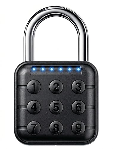 Combination Padlock – Combination Lock with 6-Digit Code, Digital Padlock