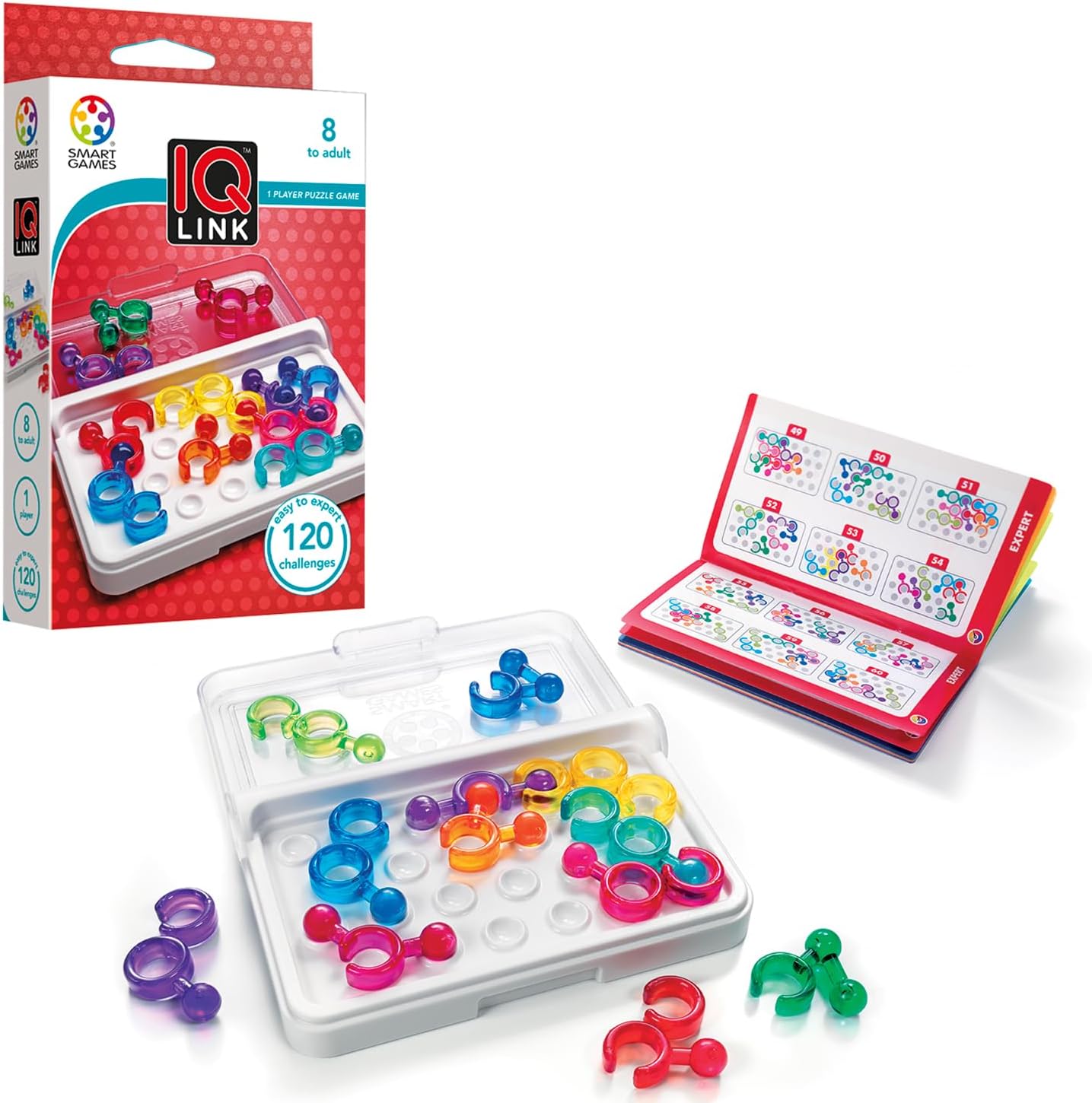 #Juegodemesa SmartGames IQ Link con 120 desafíos por 8,99€ ¡¡31% de descuento!!