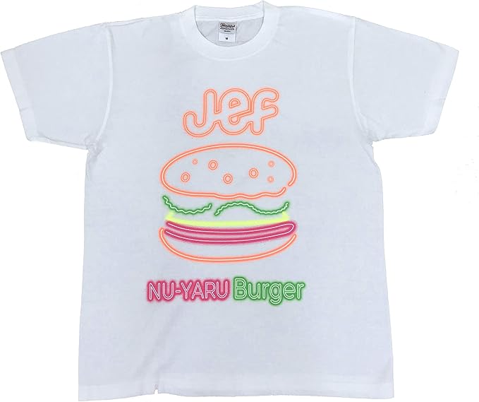 Amazon 母の日 父の日 ペアギフト Jef Tシャツ ネオン 沖縄限定 Jef沖縄公認 ネオン ネオン柄 ジェフ 沖縄 限定 ブラック シャツ 沖縄土産 お土産 土産 黒 Jef Tシャツ カットソー 通販