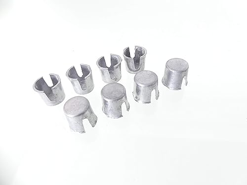 Tech Team #00809 Cuñas de terminal de plomo, hacen conexiones seguras a postes de batería desgastados o dañados, para barco, RV, automóvil,