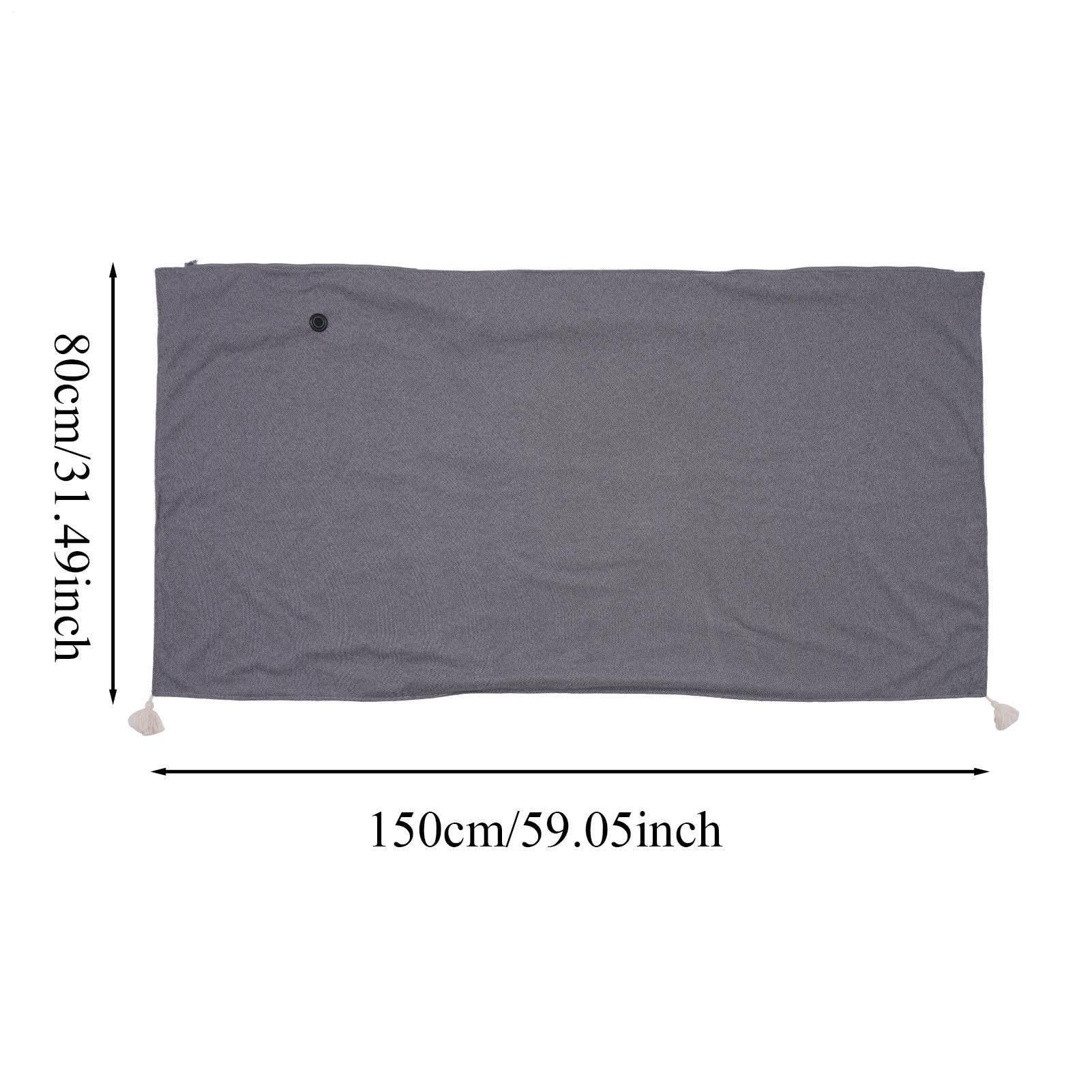 Manta Eléctrica Ponible Temperaturas Ajustables Multifuncional | Chal Térmico USB Inalámbrico para hogar oficina viaje coche sofá cama descanso siesta interior exterior