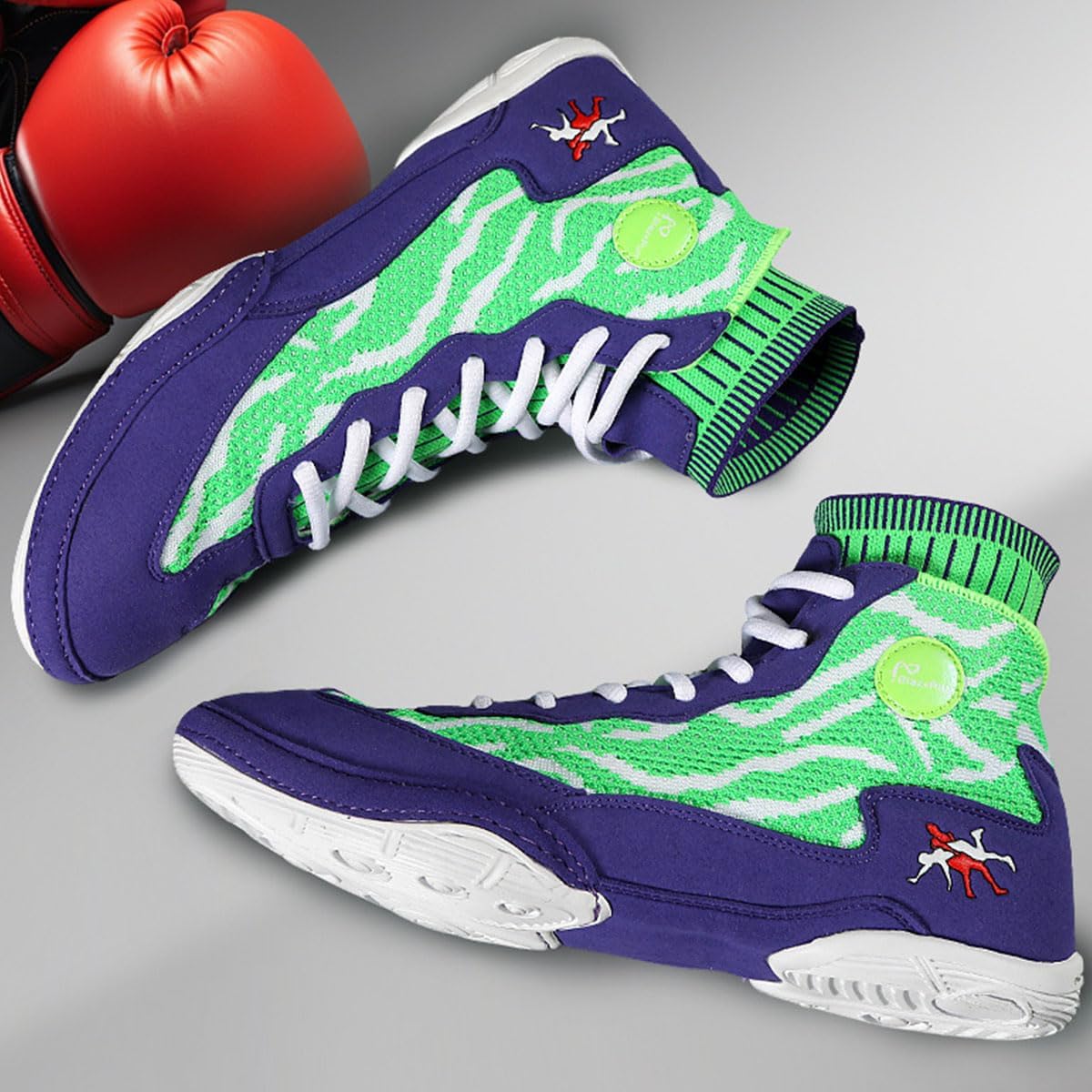 Boxing Shoes Men's Wrestling Shoes Lightweight MMA Training & Competition, Non-Slip and Breathable for Muay Thai Kickboxing