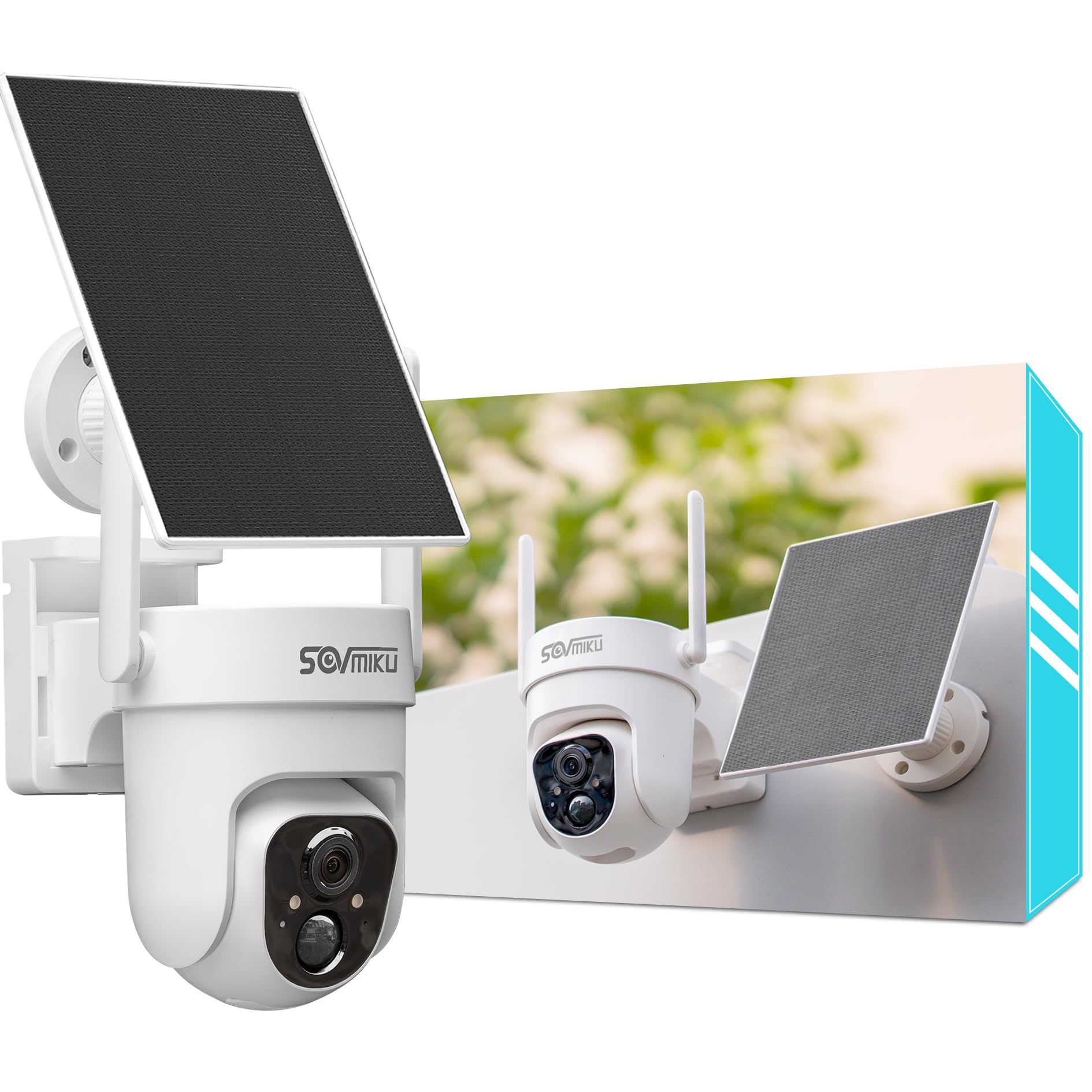 Vicohome CQ4 2K AI Solar Security Camera Wireless Outdoor,Battery Powered Cam, Color Night Vision,Two Way Audio, Motion Detection, Easy to Setup,