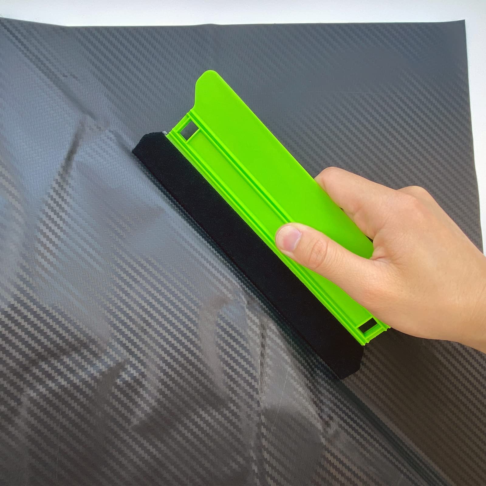 Umaki 21 cm duża plastikowa rakla winylowa owijka narzędzia tapeta gładsza, filcowa rakla do krawędzi, nie rysuje, z winylową ściągaczką 10 cm, aplikator do przyciemniania okien, do usuwania