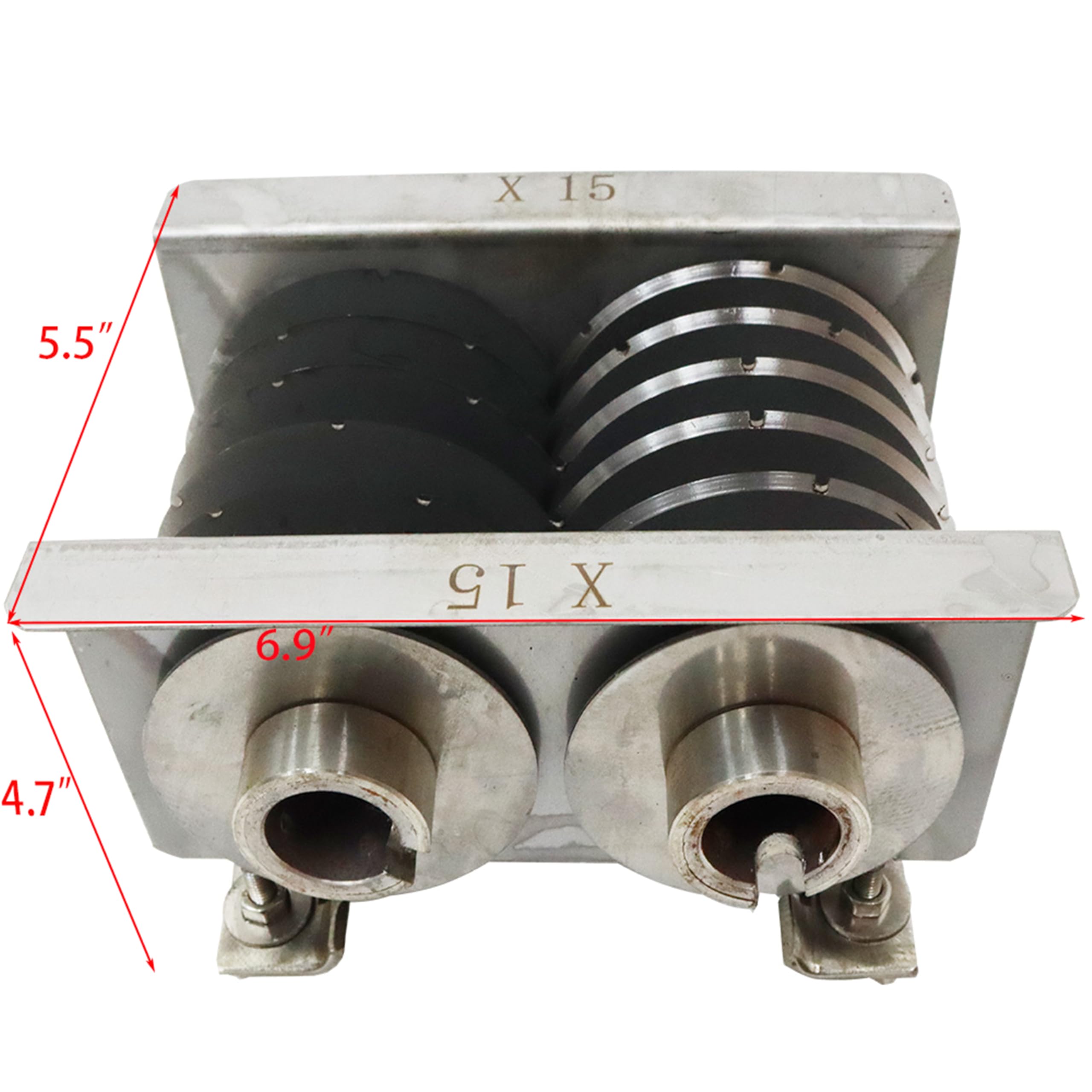 THUXEON 0.59inches/15mm Blade for Electric Food Slicer,110V Stainless Steel Blade for Commercial Slicer, Adjustable Thickness for Meat, Work for the Thickness Meat of 0.1-0.98inches/2.5-25mm