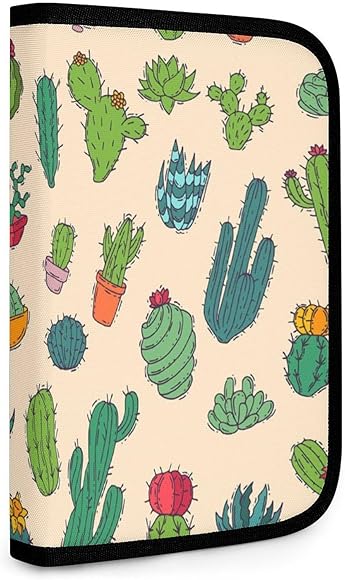 Amazon.co.jp: [PochY] 母子手帳ケース カラフル サボテン 柄 お薬手帳  