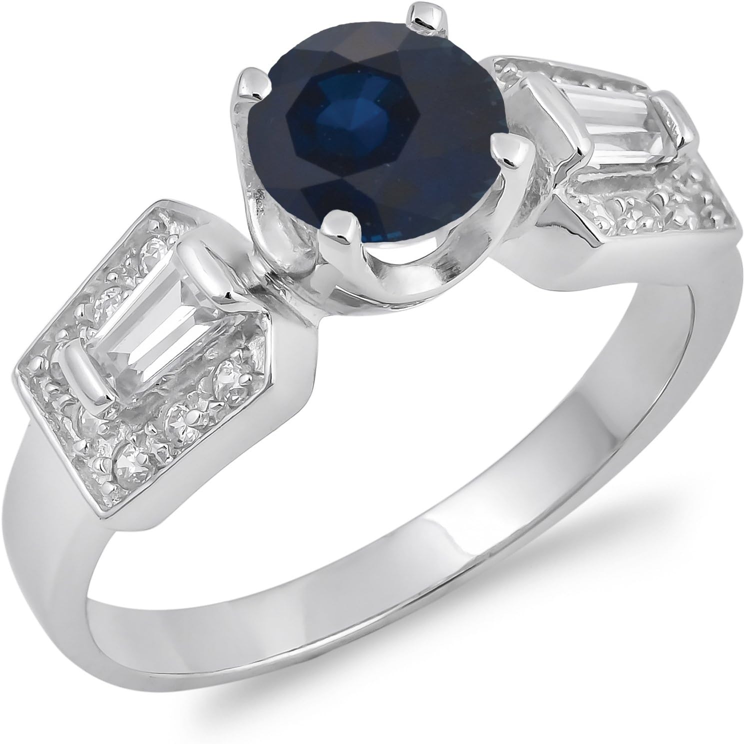 CHOOSE YOUR COLOR Sterling Silver Round Ring