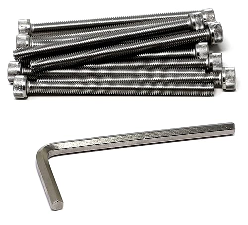 Miniatura 270 de iexcell 25 piezas M4 x 60/65/70/75/3.150 in paso de rosca 0.028 in acero inoxidable 304 cabeza hexagonal Tornillos Tornillos surtido Kit