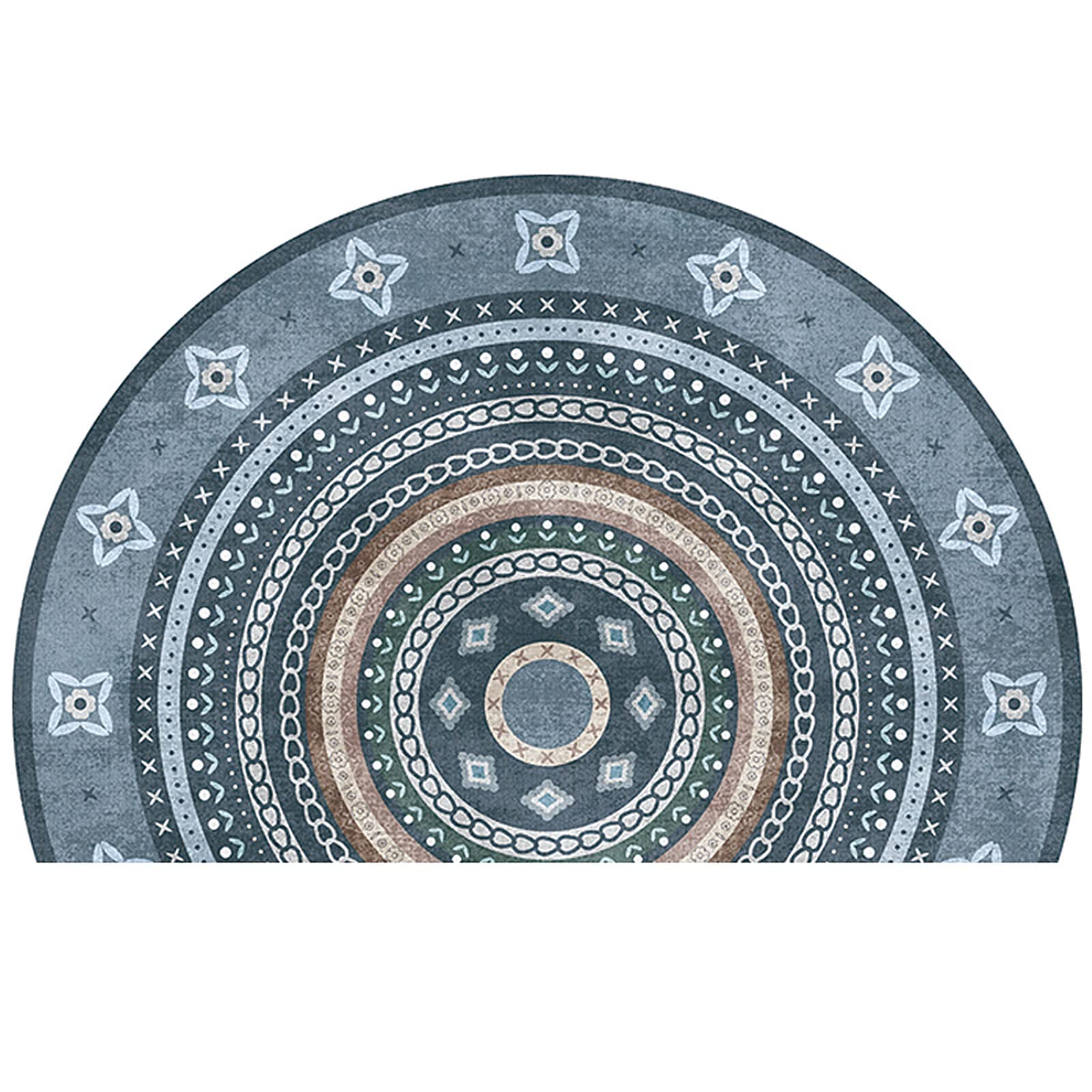 Paillasson d'entrée de style européen tapis demi-cercle haut de gamme