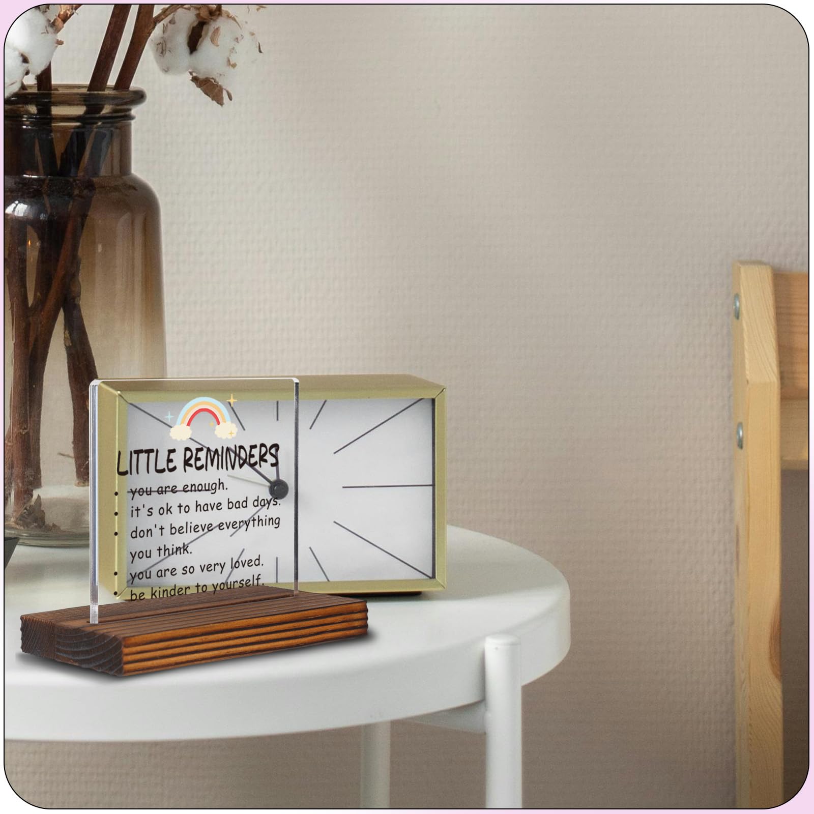Mental Health Positive Quotes Desk Decor Gifts For Women Men, This Is A