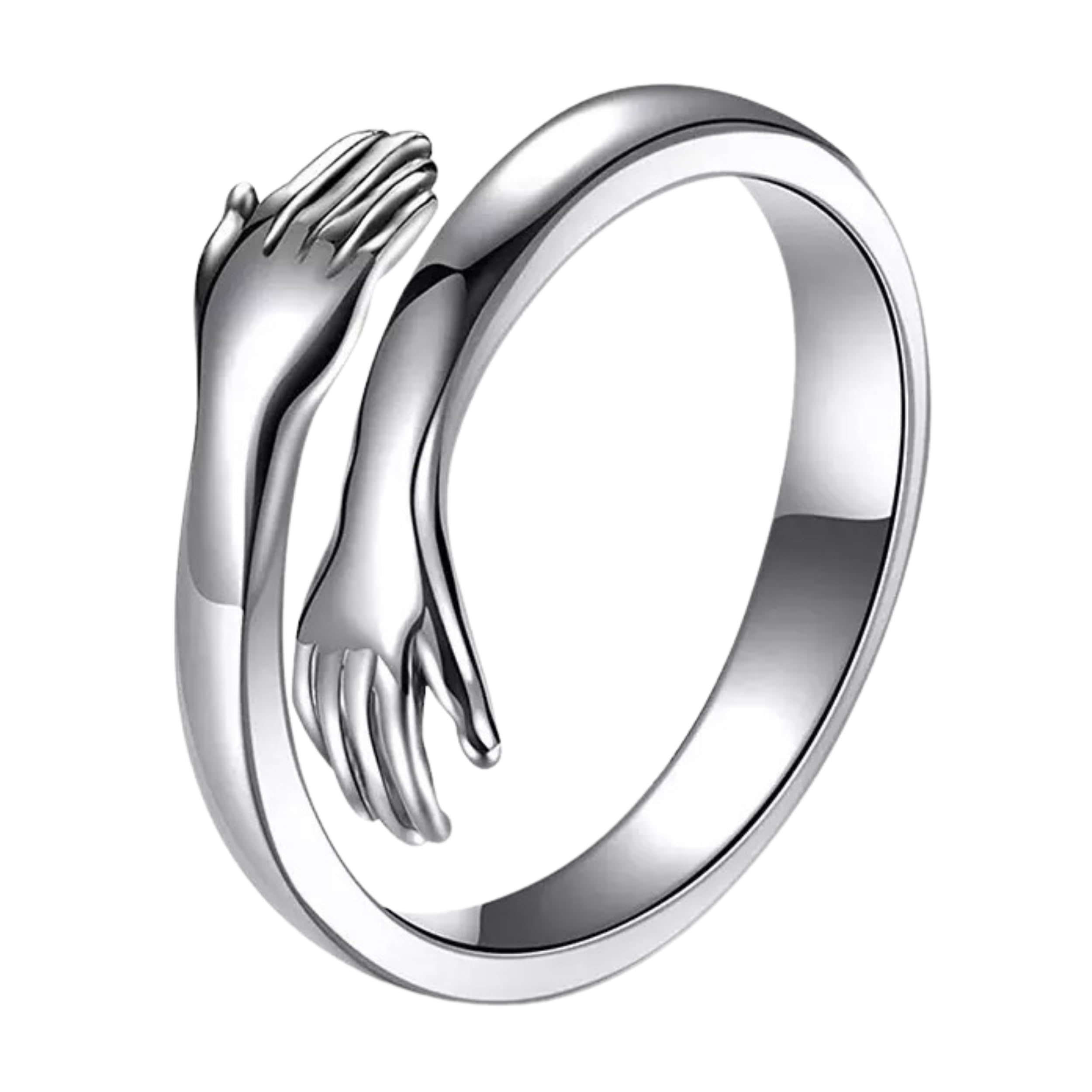 Salty Cute Promise Hug Ring for Women & Girls | Stainless Steel Finger Rings | Adjustable | Womens Jewellery | Modern Design | Fancy & Stylish Accessories | Diwali, Birthday, Anniversary & Special Occassion Gift | Everyday Wear Aesthetic Jewelry (B0C4LX394C) Amazon Price History, Amazon Price Tracker