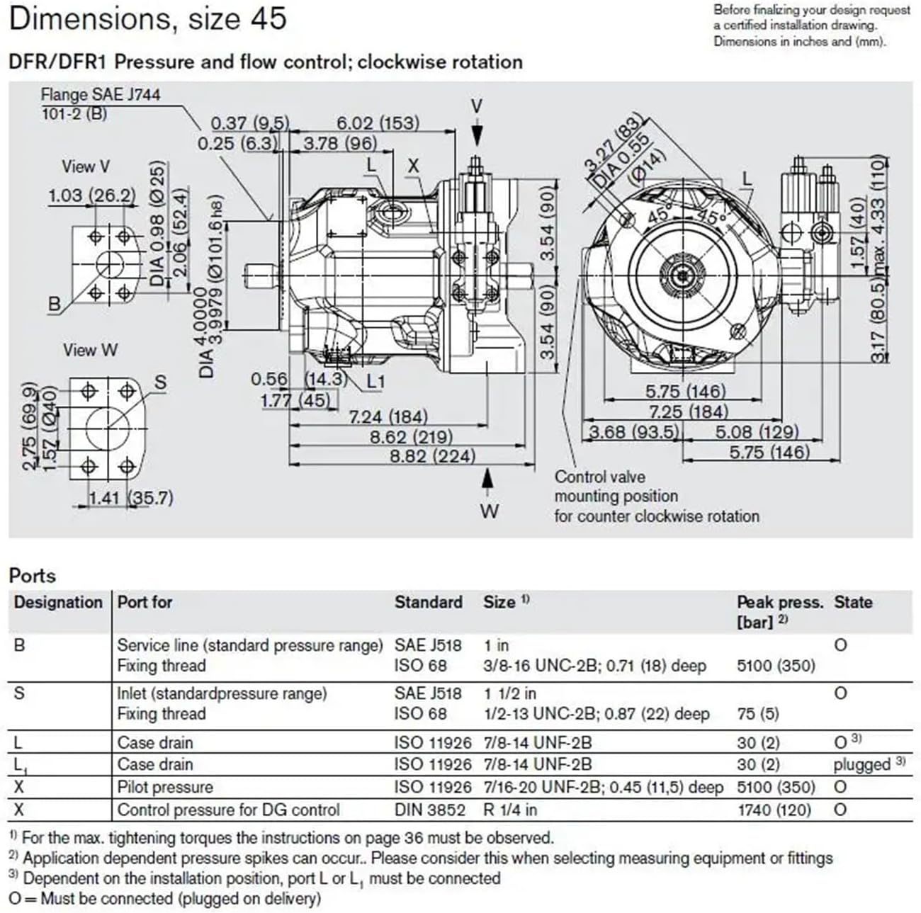 Axial Variable Piston Pump A10VSO45DFR1/31R-PPA12N00 Hydraulic