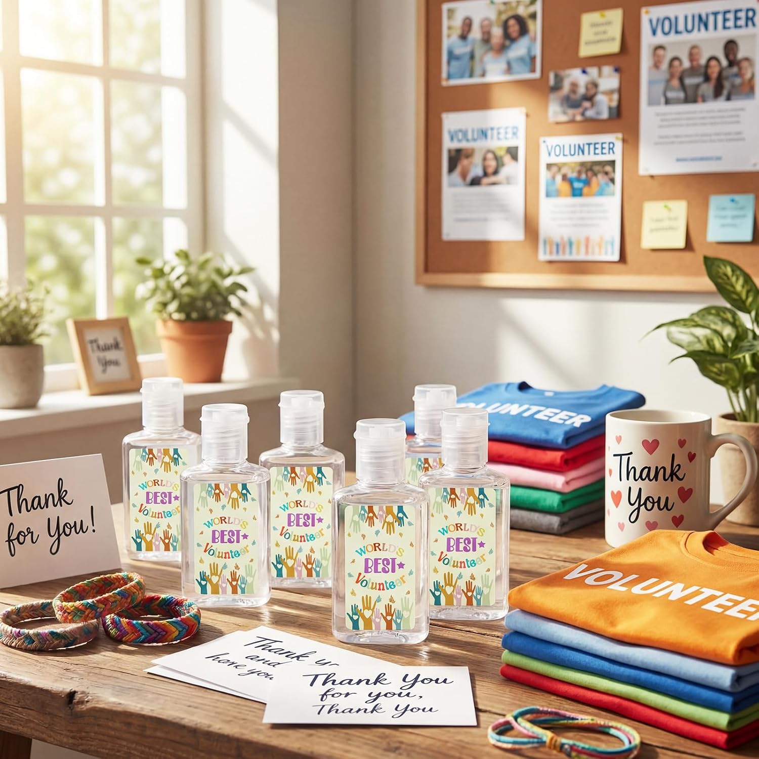 Leelosp 36 Sets Volunteer Appreciation Gifts Bulk Mini Hand Soap with Card and Organza Bags 1oz Travel Size Hand Soap Thank You Gifts for National Volunteer Week Teachers Employee Team Coworker