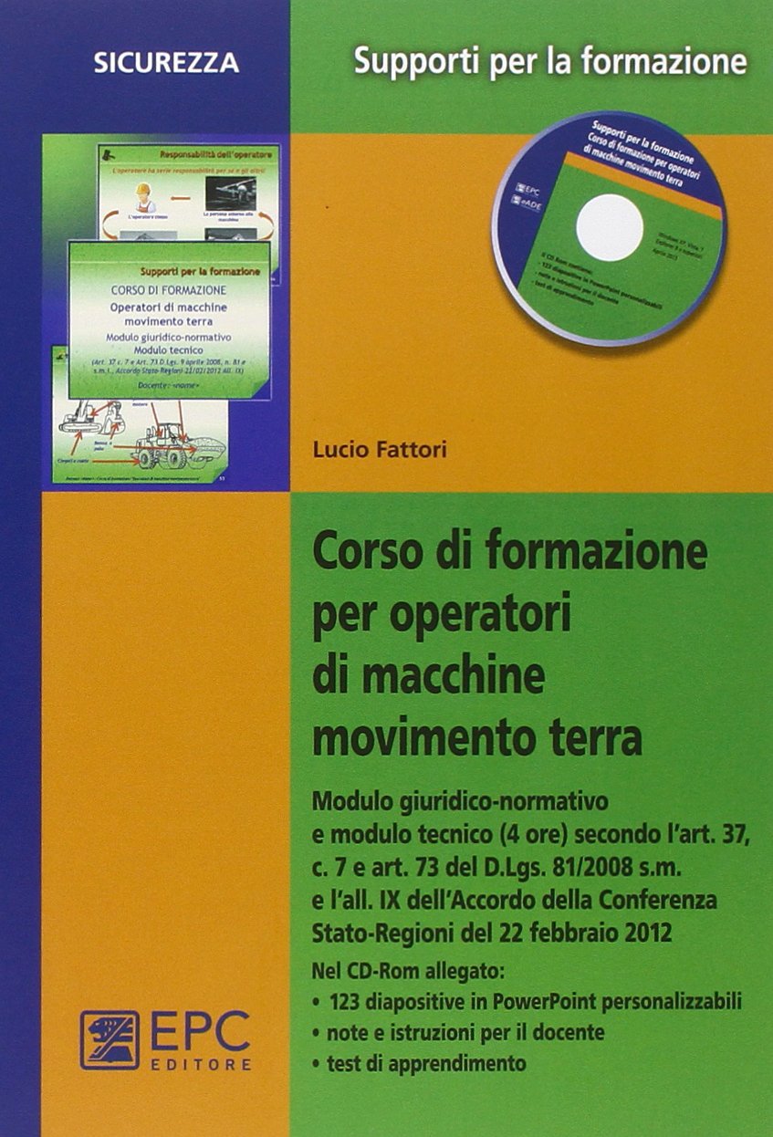 Corso di formazione per operatori di macchine movimento terra