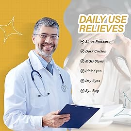 ProCIV 16 Packs Steam Eye Masks for Dry Eyes Heating Eye Mask Warm Compress for Eyes Relief Stress, Eye Fatigue Travel Essential Self Heating Moist Sleep Mask SPA Accessories