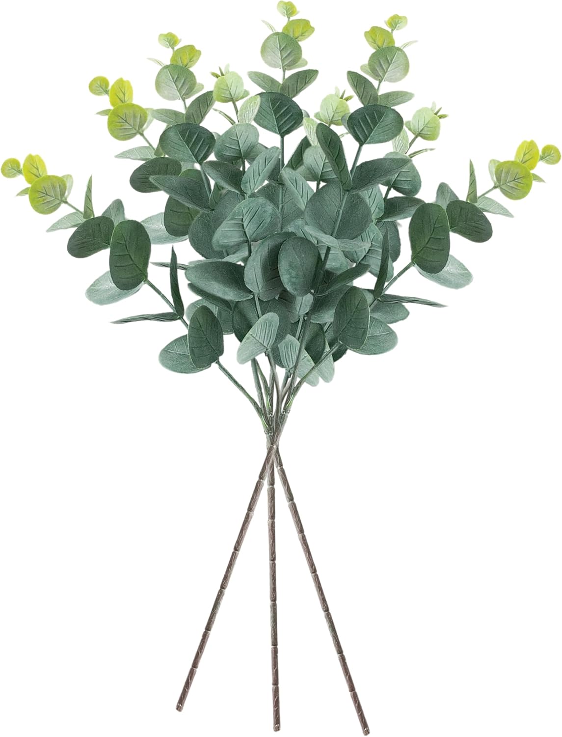 Sullivans Fake Plants, Eucalyptus Stems for Indoor Set of 3, 18″ Artificial Greenery Stems, Faux Lifelike Bouquet Perfect for Vase Arrangement in Room, Home or Office Decorations Wedding Gift Décor