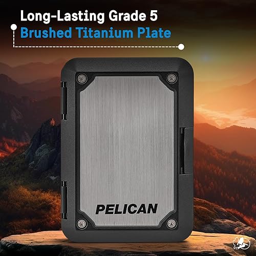 Miniatura 9 de Pelican - Cartera magnética para iPhone tarjetero bloqueo RFID Cartera MagSafe resistente MIL-STD Snap-on - Cartera magnética rígida desmontable