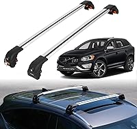 Vista 19 de ERKUL Barras transversales de techo para Volvo XC90 2016-2026 Barras transversales de aluminio con bloqueo antirrobo para techo Compatible