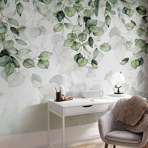 Miniatura 6 de artgeist Mural de pared Hojas de 193 x 110 pulgadas - Mural de pared autoadhesivo XXL para despegar y pegar, calcomanía extraíble, imagen de