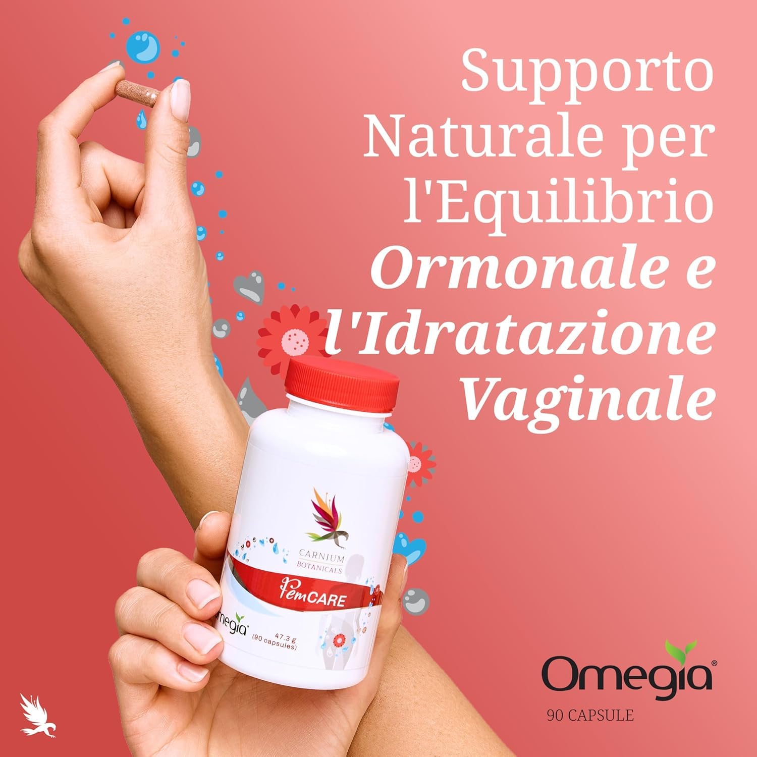 Carnium Botanicals Her Biotic & FemCARE Set – Complesso di Fermenti Lattici, Estratto di Mirtillo e D-Mannosio & Formula Vegetale con Olivello Spinoso, Noni e Calcio