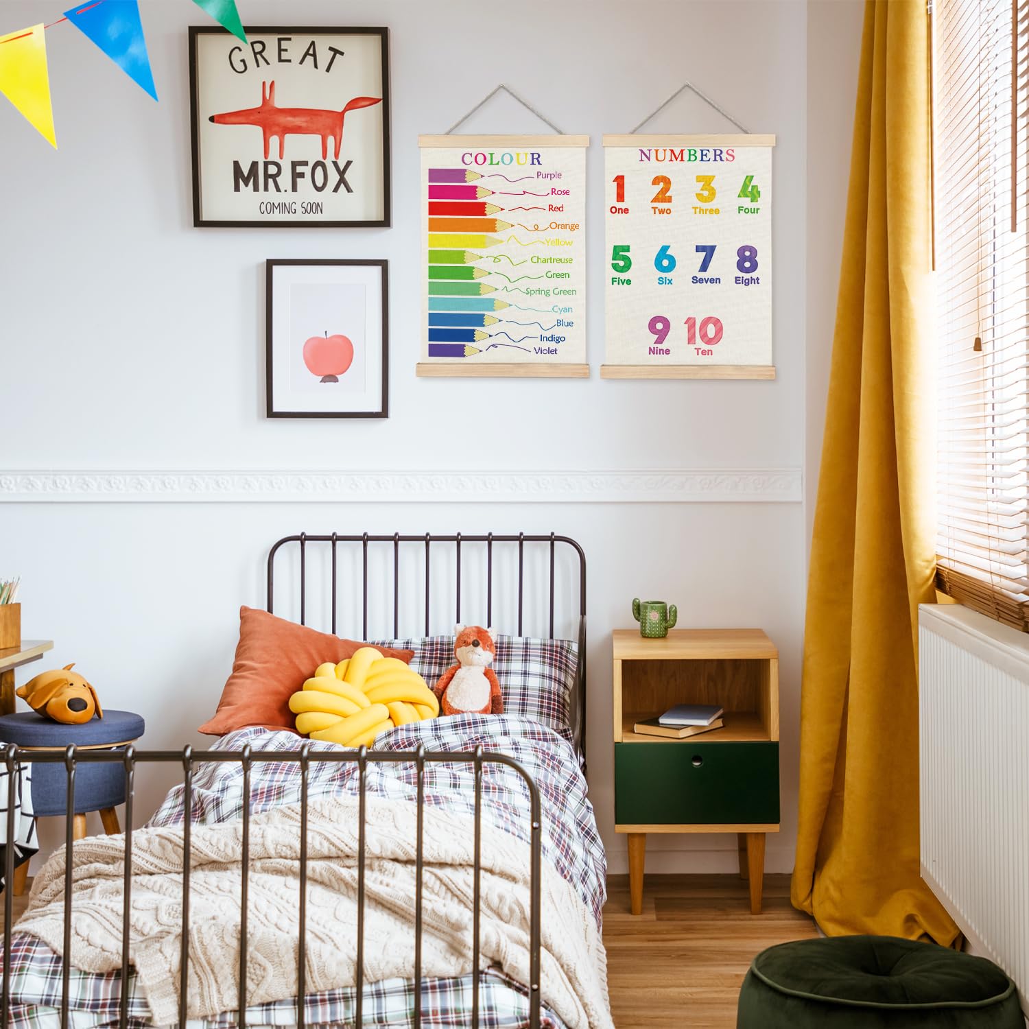 Snapklik.com : LUVADIAN Nursery Wall Decor - Numbers Color Educational ...