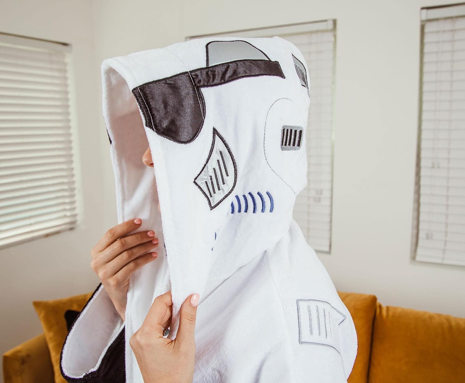 STAR WARS Stormtrooper Unisex Hooded Bathrobe for Adults