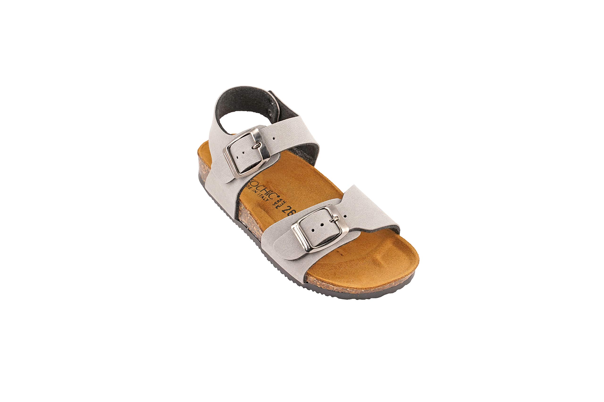 BIOCHIC012-337 Biochic Boys Sandals Leather Grey