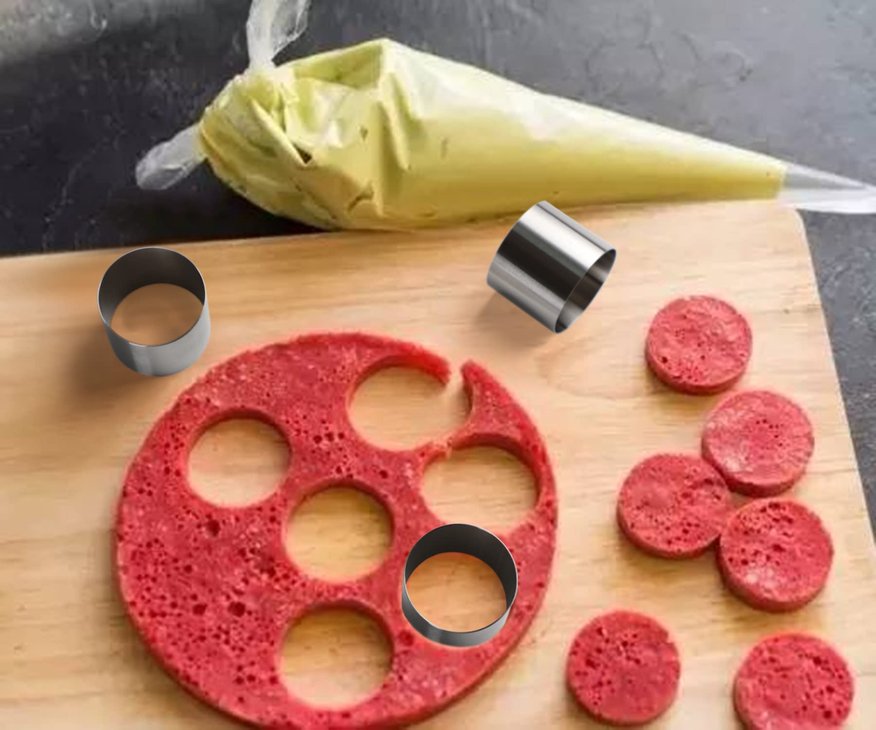 6-Inch Heart Shaped Cake Ring Mold - Stainless Steel Mousse & Cake Mold For Baking 11 thumbnail image