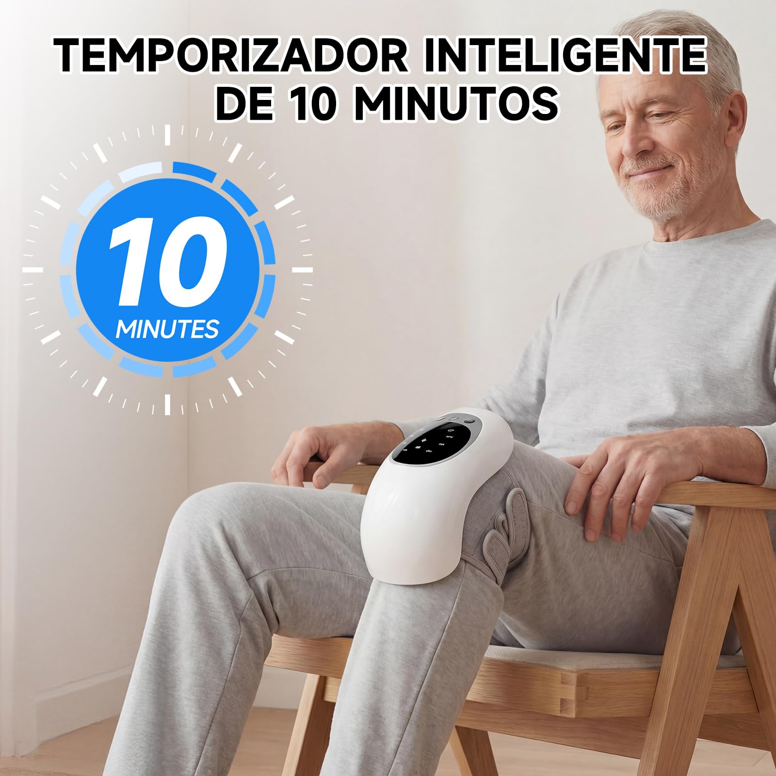 Cozion Masajeador de Rodilla Inalámbrico con calefacción por con Roja y Vibración, para la Ar-tritis, T-irón de Ligamentos y Le-siones Musculares