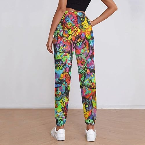 Miniatura 3 de Rainbow Cats Casual Sweatpants for Women High Waisted Jogger Pants Sport Trousers with Pockets