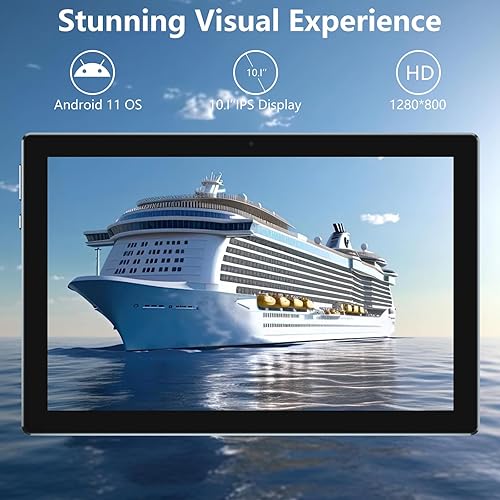 Miniatura 2 de Tablet Android 13, 10 pulgadas 12 GB RAM+128 GB ROM/2TB tableta expandible, procesador de cuatro núcleos de 2.0 GHz, pantalla táctil HD 1280 x 800