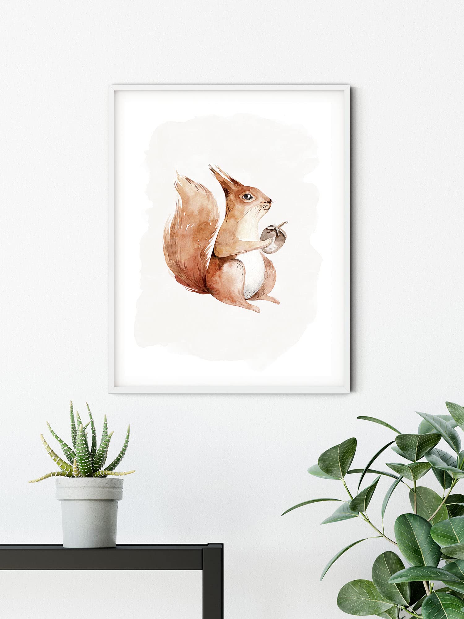 Komar Wandbild Hungry Squirrel – 50 x 70 cm (ohne Rahmen)