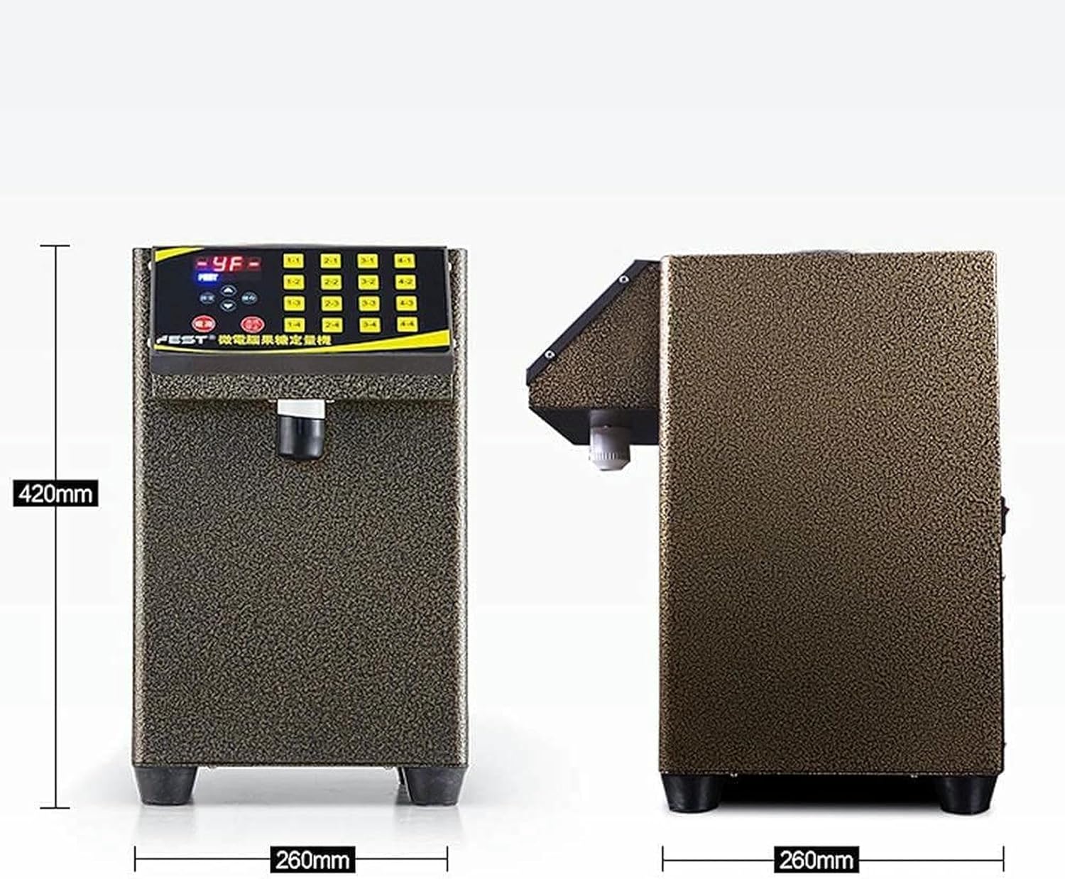 8.5L 110v Full Automatic Syrup Dispenser Fructose Bubble Tea Equipment Fructose Quantitative Machine Boba Stainless Steel Machine