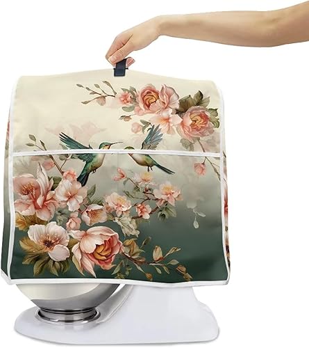 Miniatura 2 de Suobstales Fundas para mezclador con estampado floral de colibrí para batidora de pie de 6 a 8 cuartos de galón, diseño de ciervo, camuflaje,