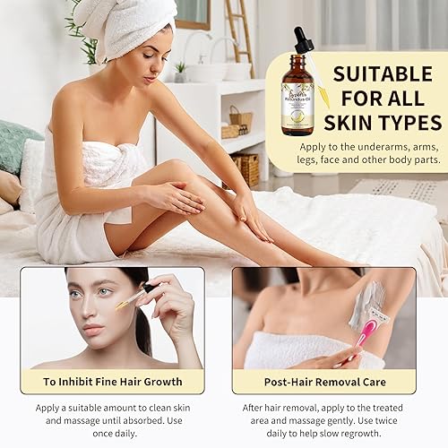 Miniatura 7 de Aceite Cyperus Rotundus, aceite natural de Cyperus Rotundus para depilación y reducción del crecimiento del vello corporal, hidratante y calmante de