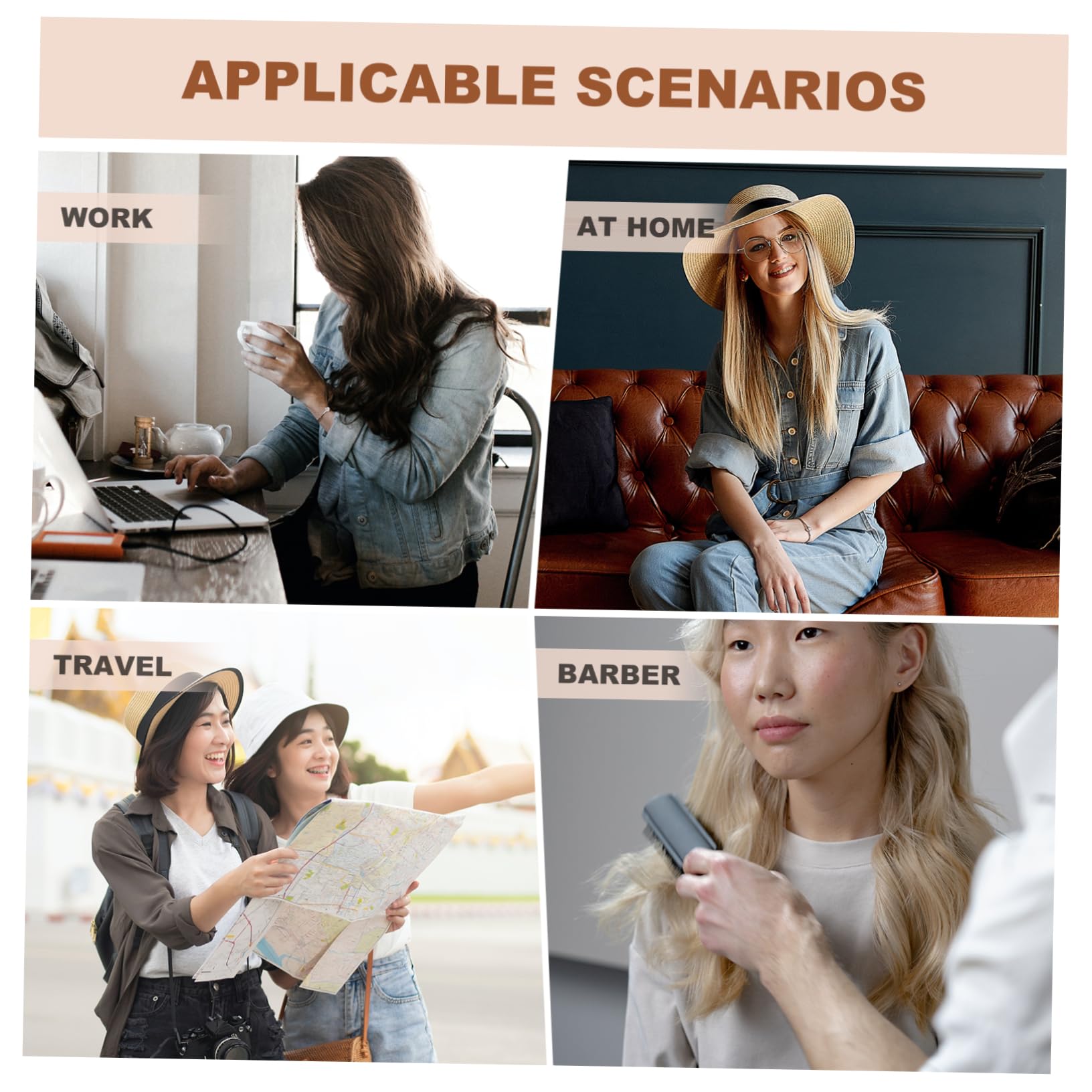 Didiseaon 6 Piezas peine de acetato peines para desenredar el cabello peine de de anchos Accesorios para el cabello peines de diente ancho Peine de anchos chica