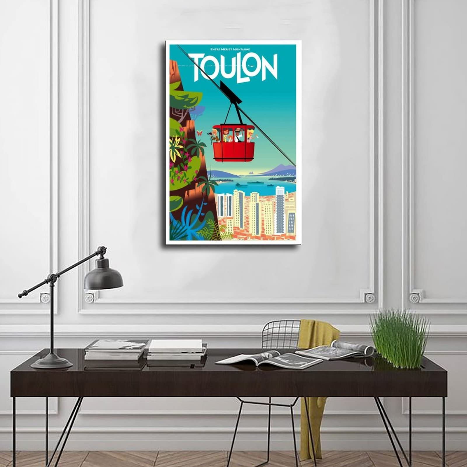 Poster Vintage De Voyage De Bordeaux, France, Paysage - 30 X 45 Cm - Décoration Murale Moderne Pour Chambre à Coucher