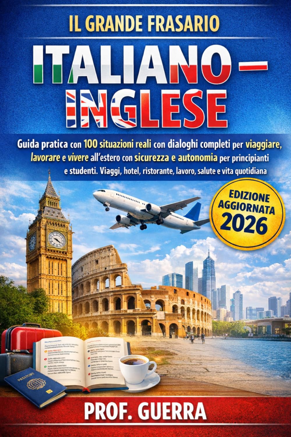 IL GRANDE FRASARIO ITALIANO - INGLESE: Guida pratica con 100 situazioni reali con dialoghi completi per viaggiare, lavorare e vivere all’estero con sicurezza e autonomia per principianti e studenti.