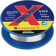 ​Soldering Silver Solder with Lead Tin - Low Temperature Solder (138℃) for Sensitive Electronic Components ​0.5 mm XW5, ​40 g per Pack, Fast Soldering Connection and ROHS Compliant!
