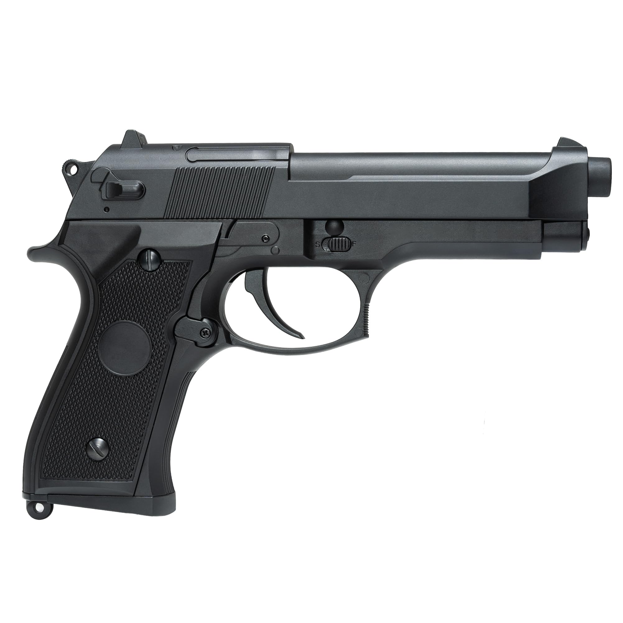 Pistola Softair CM 92, con Batteria Li-Po, Caricabatterie, 1000 Pallini e Carichino Inclusi – Replica Airsoft Tattica in Plastica Resistente, potenza 0,8 joule