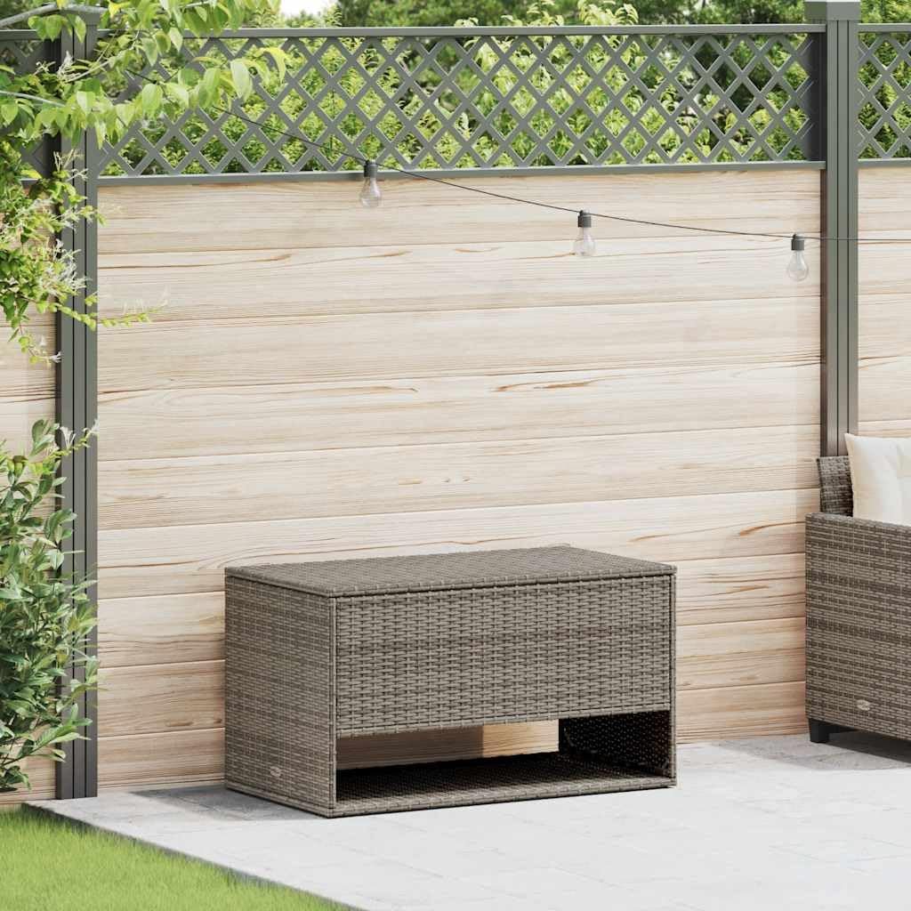 vidaXL Coffre à Coussins d'extérieur Gris 100x55x55,5cm résine tressée, conteneur à Coussins, boîte à Coussins de Jardin, boîte, boîte de Rangement