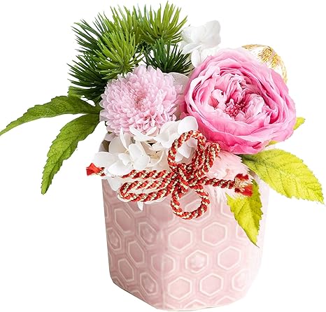 Amazon Flabel 和風 プリザーブドフラワー はないろ ピンク バラ アレンジメント プリザーブドフラワー オンライン通販