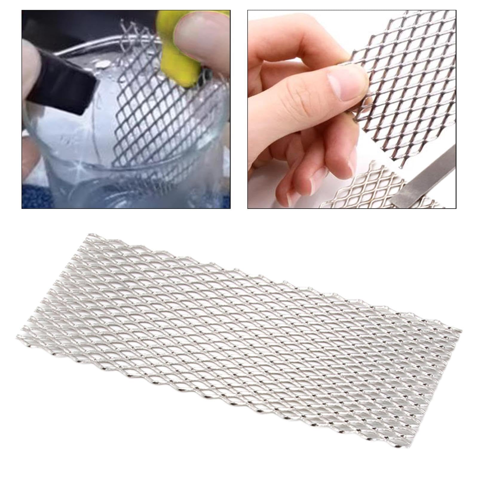 kowaku -Mesh - -Anoden -Gitter -Schmuckbefehlswerkzeug für Rhodiummetallverarbeitung, 6cmx15cm Kein Griff