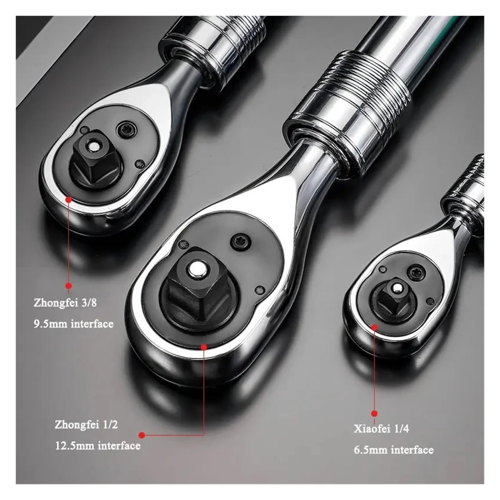 1/4 "3/8" 1/2 "Pollici Chiave A Cricchetto 72 Denti Estensibile Telescopica Multifunzionale Presa Piastra A Maniglia Strumento Preciso(1-2)