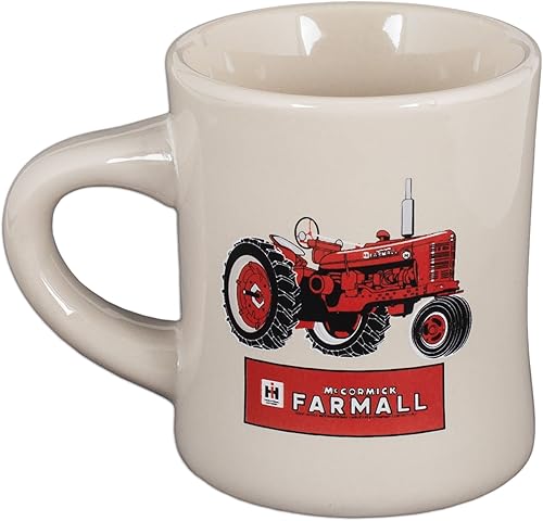 Gres Restaurante Taza por McCormick Farmall Blanco rojo