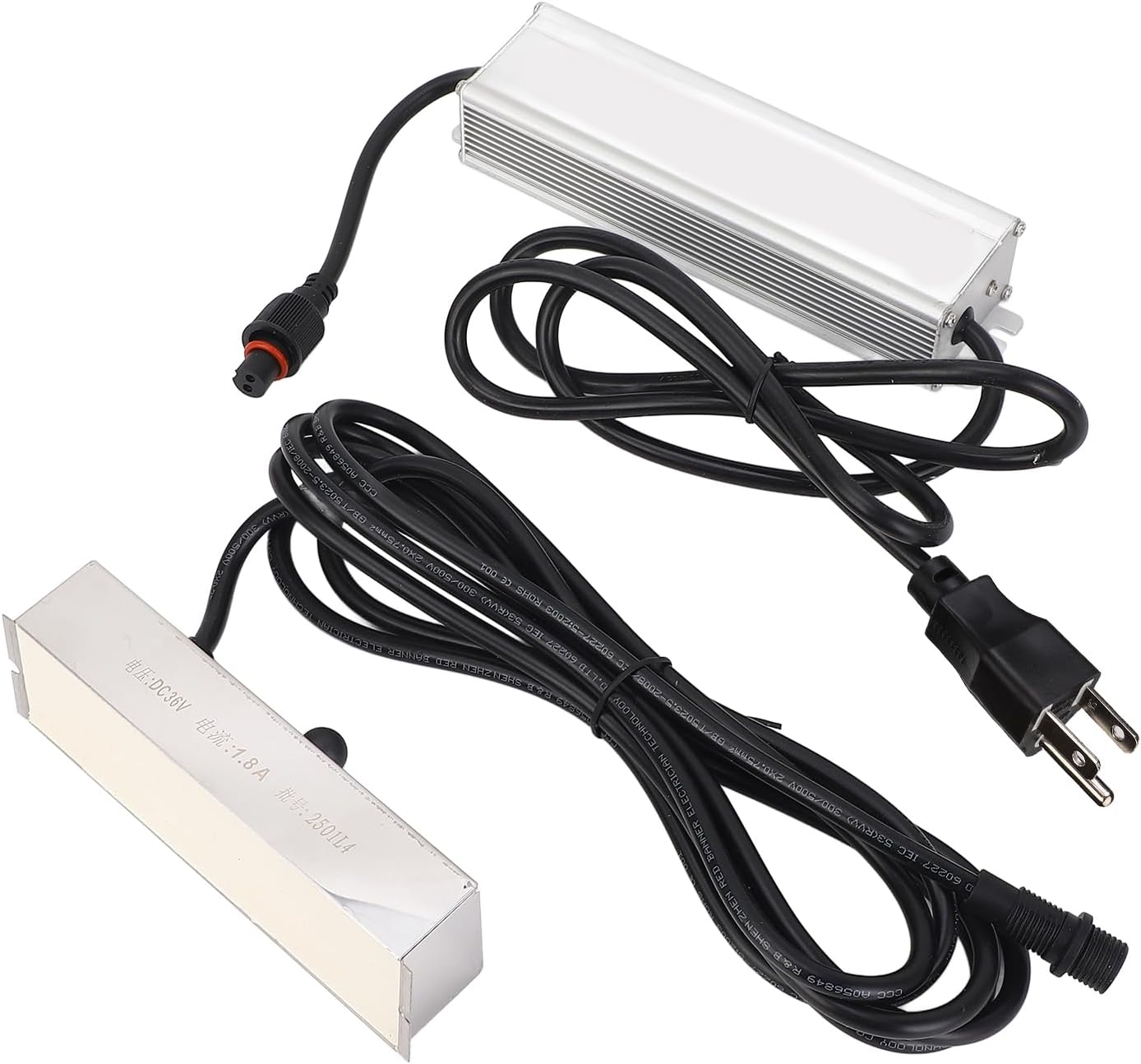 Ultrasonic Mist Maker, 3 Heads Ultrasonic Fogger Mist Maker with 120W Power Supply 1500mlh Pond Air Humidifier for Landscape Pond US Plug