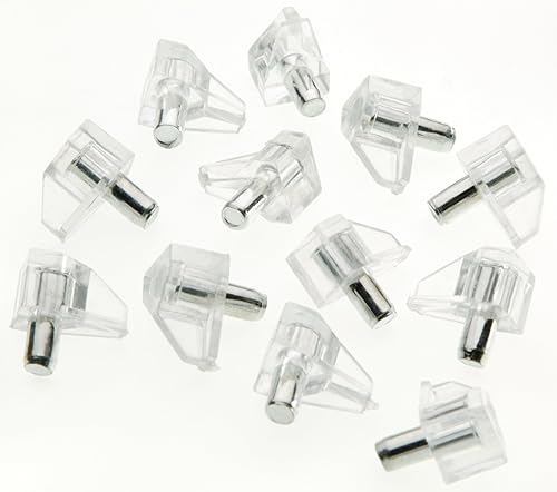 Woodstock D3146 Shelf Supports, Clear, 12-Pack