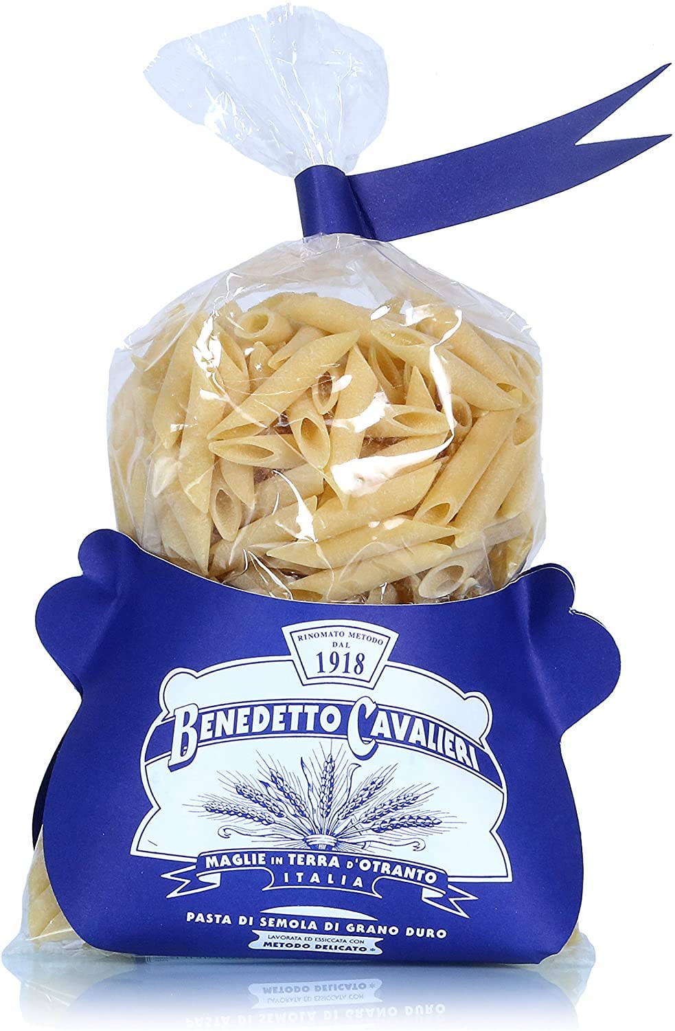 BOX DEGUSTAZIONE LU VIENTU PASTA CAVALIERI SPAGHETTI - ROTELLE - MEZZI RIGATONI - ELICHE - TAGLIATELLE - PENNE LISCE PASTA DI SEMOLA DI GRANO DURO - PRODOTTO ARTIGIANALE MADE IN SALENTO (6 X 500gr)
