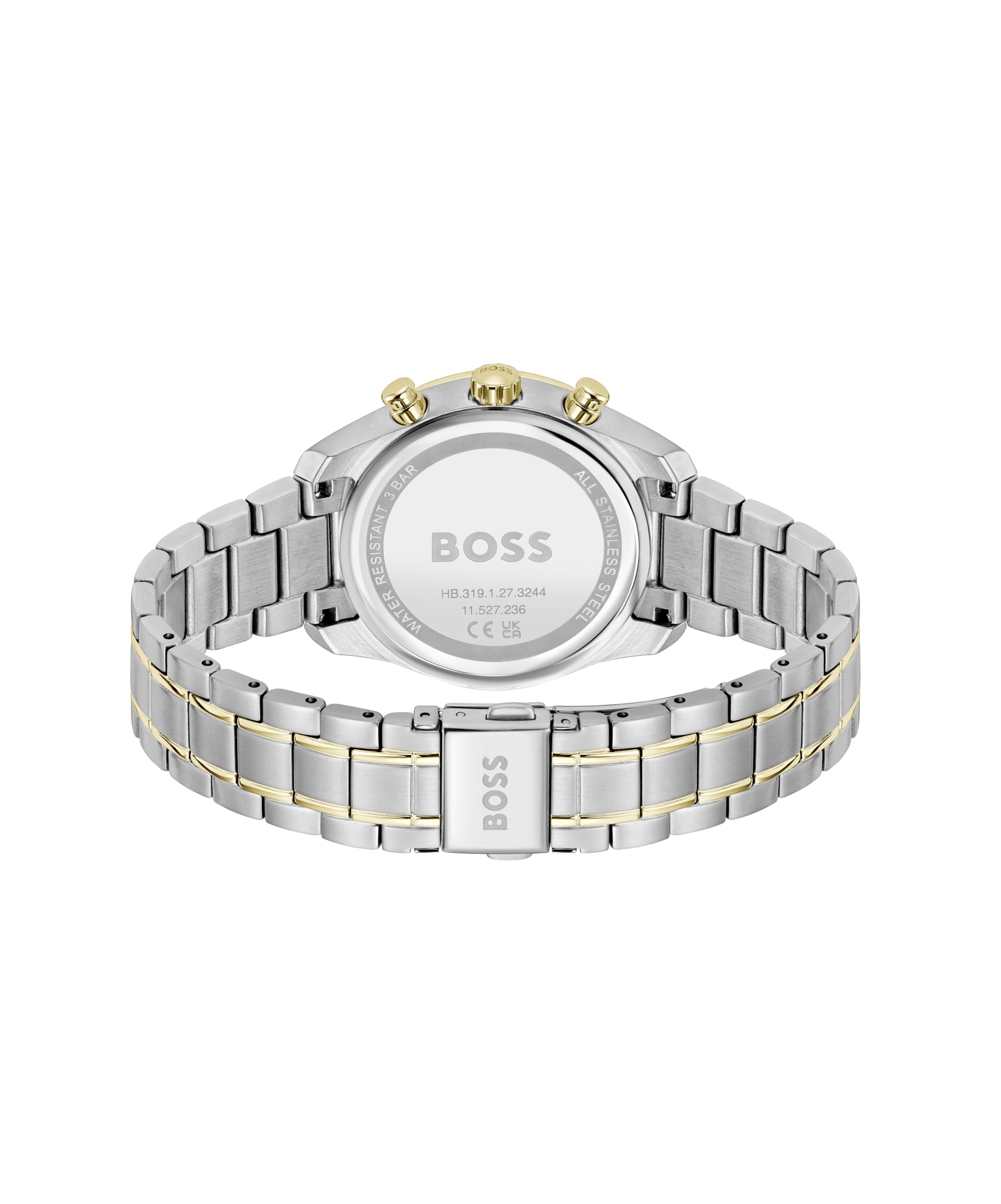 BOSS Reloj Analógico de Cuarzo multifunción para Mujer Colección Grand Tour Ladies Collection con Correa en Acero Inoxidable