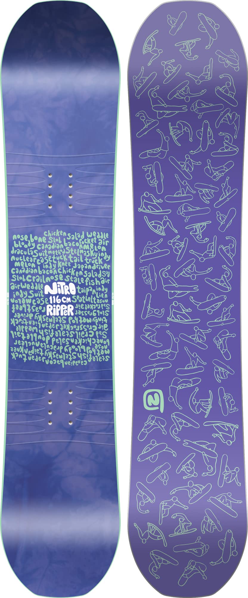 NITRO Snowboards Jungen Ripper Kids BRD ´23, Allmountainboard, Twin, Flat-Out Rocker